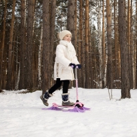 Самокат-снегокат 2 в 1 GRAFFITI «Зайка» Самокат-снегокат 2 в 1 GRAFFITI «Зайка»