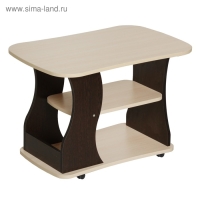 Стол журнальный 1, 750х490х550, Венге темный/Дуб млечный