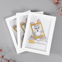 Набор фоторамок пластик L-3 10х15 см ( 3 шт.), белый Набор фоторамок пластик L-3 10х15 см ( 3 шт.), белый