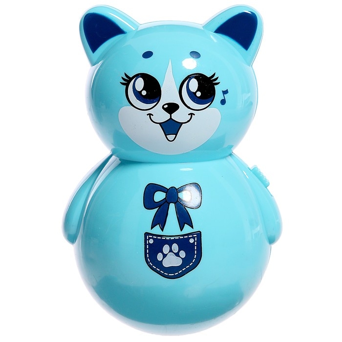 Музыкальная неваляшка «Весёлый малыш», цвет голубой Музыкальная неваляшка «Весёлый малыш», цвет голубой