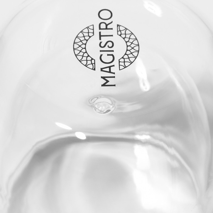 Стопка - шот стеклянный с двойными стенками Magistro &laquo;Поль Квадро&raquo;, 80 мл, 7,5&times;8 см