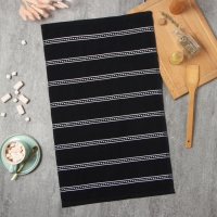 Полотенце Этель, цв. чёрный, 38х63 см, 100% хл, махра Полотенце Этель, цв. чёрный, 38х63 см, 100% хл, махра