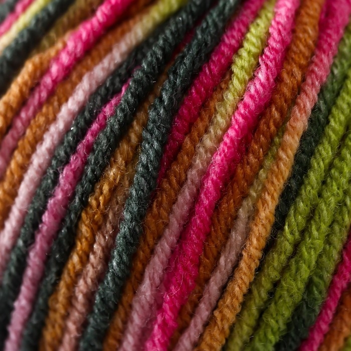 Пряжа "Jeans crazy" 55% хлопок, 45% акрил 160м/50гр (7206  принт)