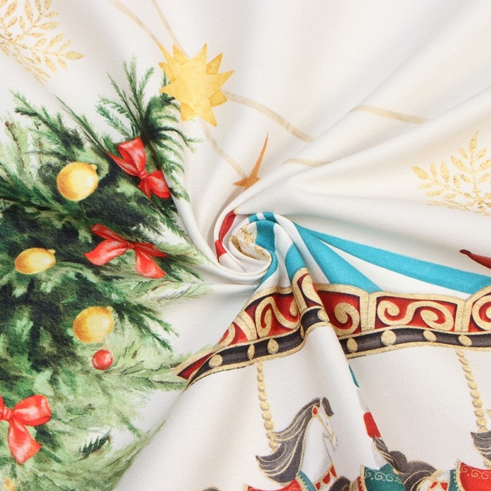 Скатерть Этель &laquo;Щелкунчик&raquo;, 110х150 см, с ВГМО, 100% хл, саржа 190 г/м2