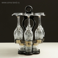 Мини-бар "Изящный" 12 предметов, под шампанское, гравировка 200/50 мл Мини-бар "Изящный" 12 предметов, под шампанское, гравировка 200/50 мл