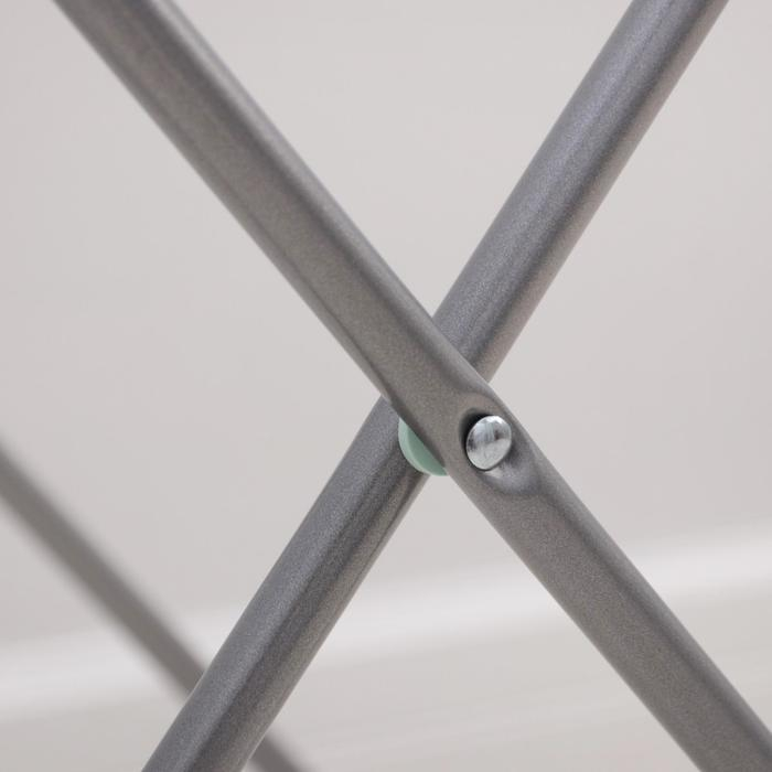 Сушилка для белья напольная складная, рабочая длина 18 м, высота от пола 95 см, ширина 54 см, цвет серый