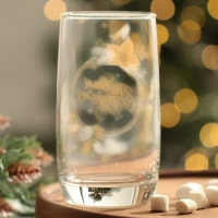 Новый год. Стакан стеклянный &laquo;С Новым годом&raquo;, 330 мл