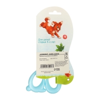 Ножницы 11,8см пластиковые ручки, закругленные концы лезвий, Зайчик синий CALLIGRATA Ножницы 11,8см пластиковые ручки, закругленные концы лезвий, Зайчик синий CALLIGRATA