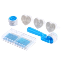 Печать цветная &laquo;Смайл&raquo;, набор 3 шт., ролик-печать с 2 насадками, штемпельная подушка