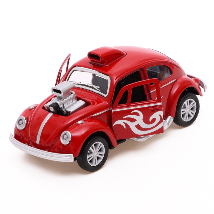 Машина металлическая, световые и звуковые эффекты, открываются двери, инерция, цвет МИКС Машина металлическая, световые и звуковые эффекты, открываются двери, инерция, цвет МИКС