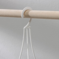 Кашпо для цветов подвесное &laquo;Грация&raquo;, 4,5 л, пластик, цвет белый