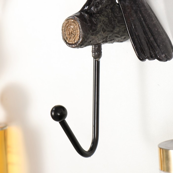 Крючок декоративный полистоун лак "Тукан" 16х7,5х23 см