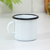 Кружка эмалированная &laquo;Белоснежная&raquo;, 380 мл