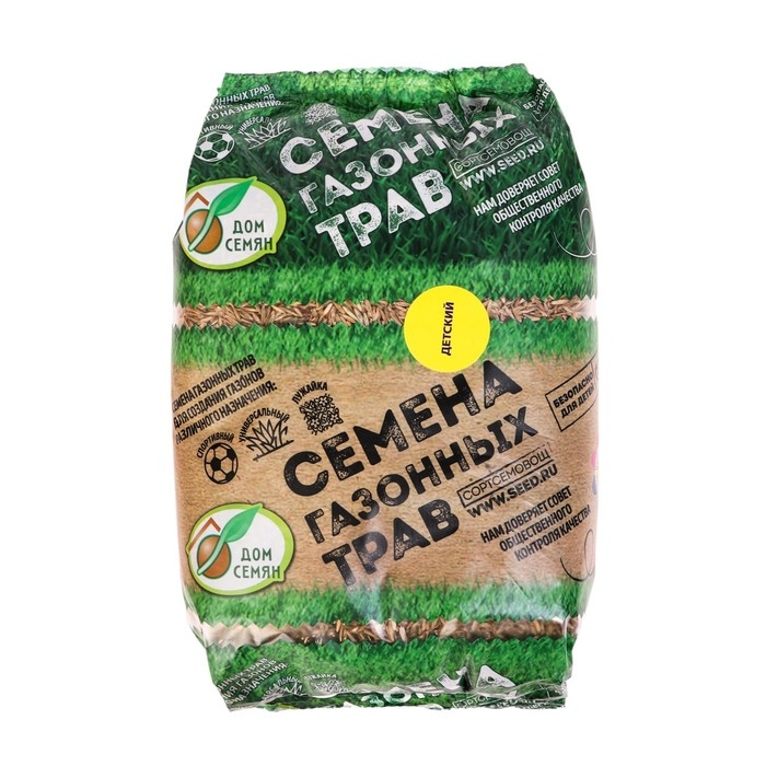Семена газонной травы Семена газонной травы "Зеленый уголок","Детский", 0,75 кг