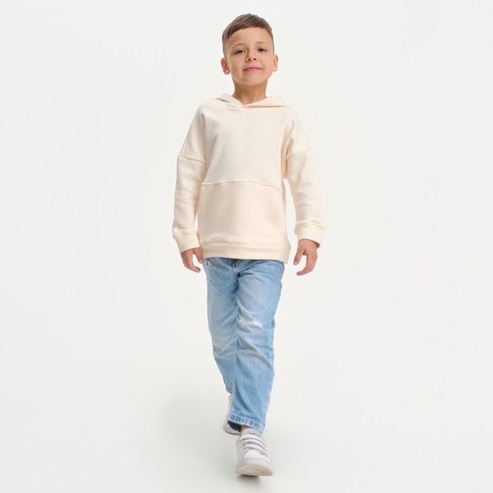 Худи детское KAFTAN Худи детское KAFTAN "Basic line", размер 28 (86-92), цвет бежевый
