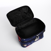 Косметичка, 2 отдела на молниях, цвет синий Косметичка, 2 отдела на молниях, цвет синий