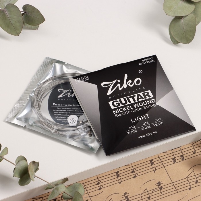 Струны электрогитары ZIKO DN-010 10-46, никелевые Струны электрогитары ZIKO DN-010 10-46, никелевые