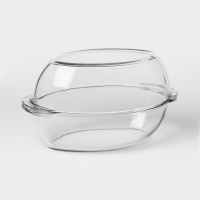 Утятница овальная из жаропрочного стекла Borcam, 2,85 л, с крышкой-формой для запекания, 2,85 л Утятница овальная из жаропрочного стекла Borcam, 2,85 л, с крышкой-формой для запекания, 2,85 л