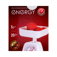 Весы кухонные ENERGY EN-406МК, механические, до 5 кг, белые Весы кухонные ENERGY EN-406МК, механические, до 5 кг, белые