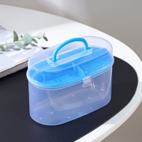 Органайзер для хранения со вставкой, 15&times;7,5&times;10 см, цвет МИКС