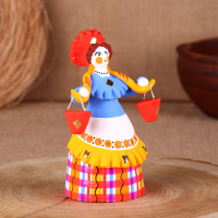 Дымковская игрушка "Барыня - водоноска", 14 см, микс Дымковская игрушка "Барыня - водоноска", 14 см, микс