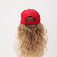 Кепка для девочки MINAKU "LOVE" цвет красный, р-р 52 Кепка для девочки MINAKU "LOVE" цвет красный, р-р 52