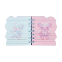 Записная книжка подарочная на гребне 80л,линия, цветной блок,обложка ПВХ 3D Мишка(10х10,5см) 10539 Записная книжка подарочная на гребне 80л,линия, цветной блок,обложка ПВХ 3D Мишка(10х10,5см) 10539