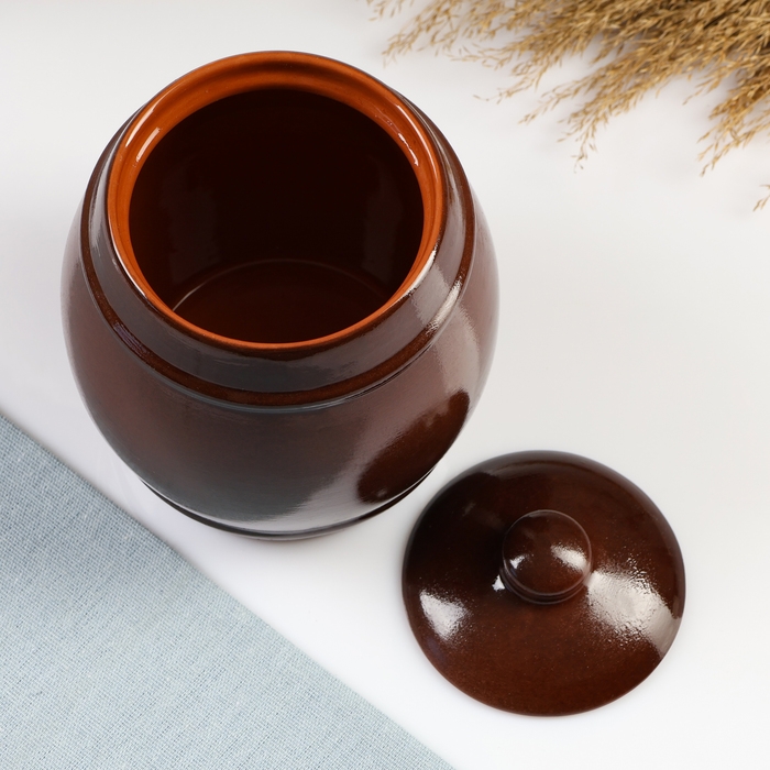 Бочонок "Псковский" малый 1,25л / 18,5х14см, былина