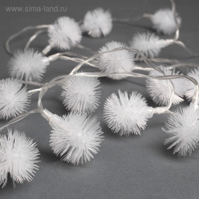 Гирлянда «Нить» 3 м с насадками «Ёжики», IP20, прозрачная нить, 20 LED, свечение мульти (RG/RB), мигание, USB Гирлянда «Нить» 3 м с насадками «Ёжики», IP20, прозрачная нить, 20 LED, свечение мульти (RG/RB), мигание, USB