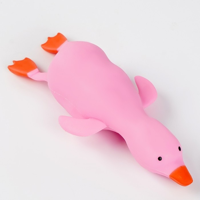 Мялка антистресс тянучка &laquo;Утка&raquo;, в пакете, с песком, МИКС