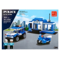 Конструктор Полиция «Полицейский участок», 231 деталь Конструктор Полиция «Полицейский участок», 231 деталь