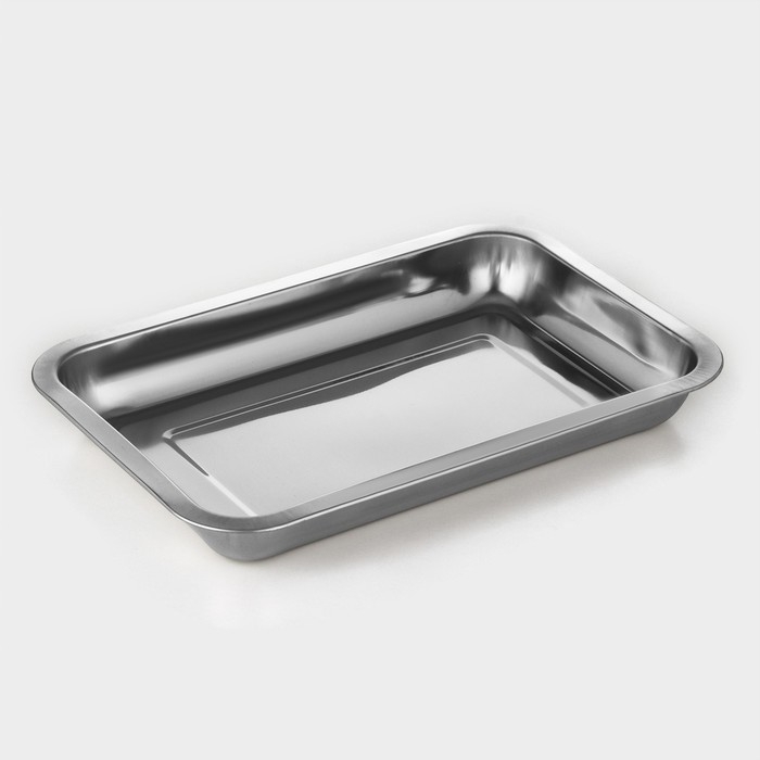 Противень, 31,5×21×3,5 см, цвет хромированный Противень, 31,5×21×3,5 см, цвет хромированный