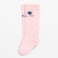 Гольфы Крошка Я &laquo;Котик&raquo; 10-12 см, цвет розовый