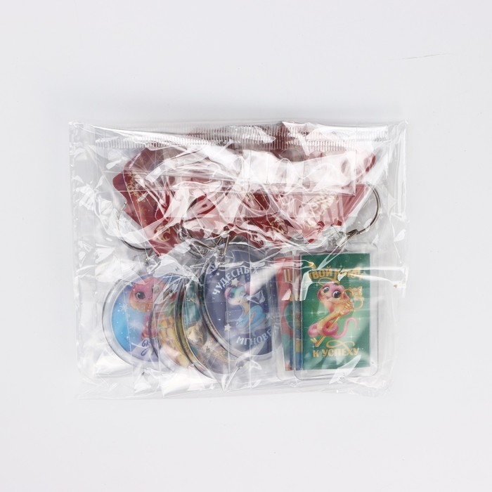 Брелок новогодний, для ключей &laquo;Загадай желание&raquo; микс из 6 шт