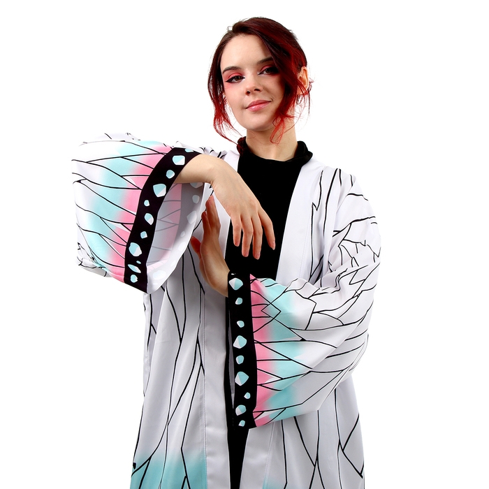 Карнавальное хаори &laquo;Демонический клинок&raquo;, р. 48-50 (XL), цвет белый