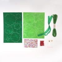 Новогодняя игрушка из фетра &laquo;Новый год! ёлочка с колокольчиком&raquo;