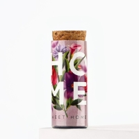 Свеча в колбе &laquo;HOME&raquo;, лаванда, высота 8 см