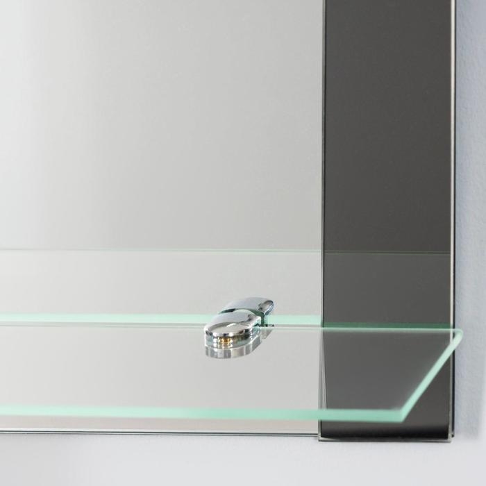 Зеркало &laquo;Лион&raquo;, настенное, с полочкой, 39х58 см, между креплениями 12,5 см