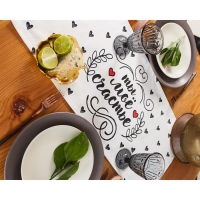 Дорожка "Этель" Love is 30*70 см, 100% хлопок, саржа 190 г/м2 Дорожка "Этель" Love is 30*70 см, 100% хлопок, саржа 190 г/м2