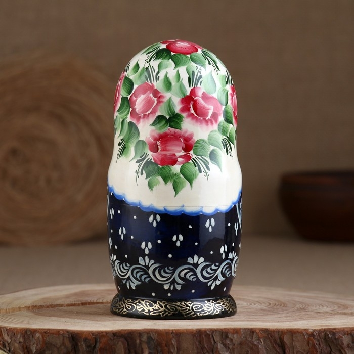 Матрёшка «Парочка», красный платок,5 кукольная, люкс Матрёшка «Парочка», красный платок,5 кукольная, люкс