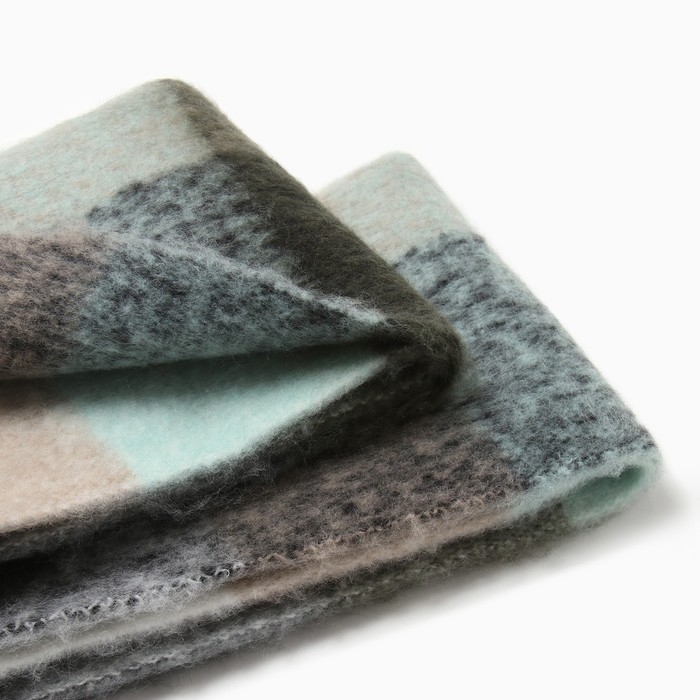 Шарф зимний объемный с кистями MINAKU клетка 210*38+18 см Шарф зимний объемный с кистями MINAKU клетка 210*38+18 см