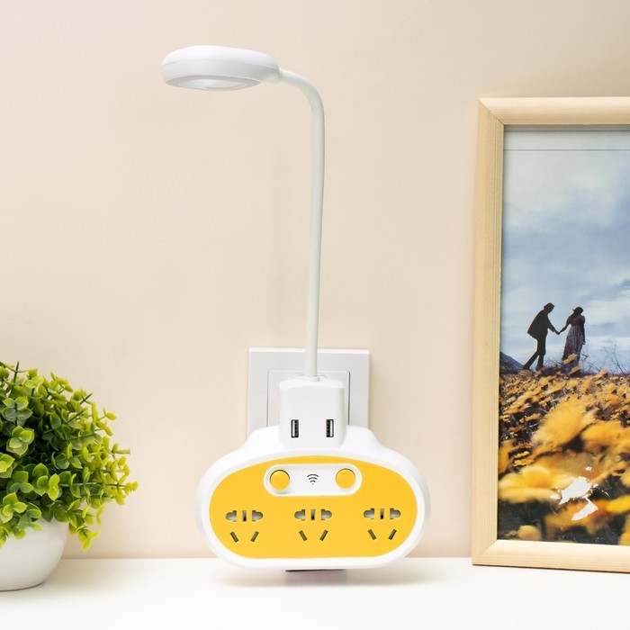 Бра с розетками Бра с розетками "Модерни" LED 5Вт бело-жёлтый 15,5х3,4х42 см