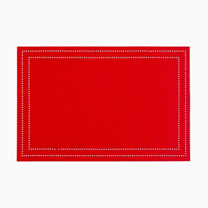 Набор сервировочных салфеток Доляна "Стиль", цвет красный - 2 шт.