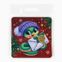 Магнит новогодний дерево со скретч-слоем &laquo;Новый год: Предсказание&raquo;, 8 х 8 см