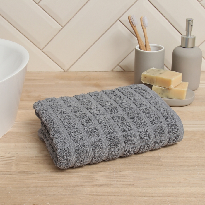 Полотенце для ног LoveLife Полотенце для ног LoveLife "Chique" 50*90 см, цв. серый, 100% хлопок, 400 гр/м2