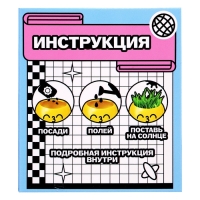 Набор для опытов, для детей &laquo;Выращиваем травку&raquo;, растение в горшочке - эмодзи &laquo;Поцелуйчик&raquo;