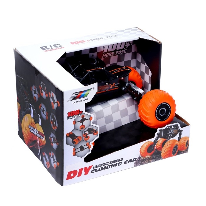 Джип радиоуправляемый &laquo;Акробат&raquo;, выполняет трюки, работает от аккумулятора, цвет черный