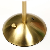 Настольная лампа "Берта" LED USB АКБ золото 13х13х29 см RISALUX