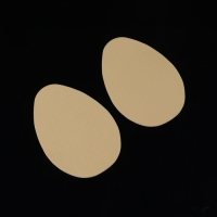 Накладки для обуви противоскользящие, с протектором, на клеевой основе, 9 см, пара, цвет бежевый