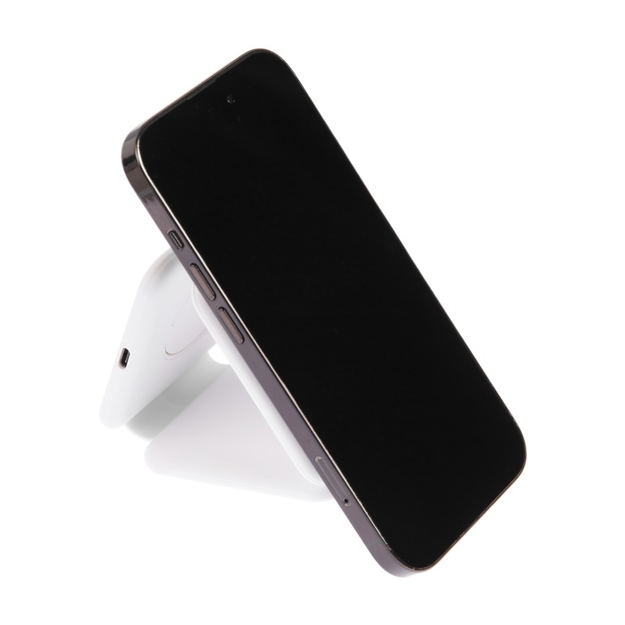 Беспроводная зарядка 3 в 1 H39, 15 W, подсветка, поддержка MagSafe, складная, стекло, белая Беспроводная зарядка 3 в 1 H39, 15 W, подсветка, поддержка MagSafe, складная, стекло, белая